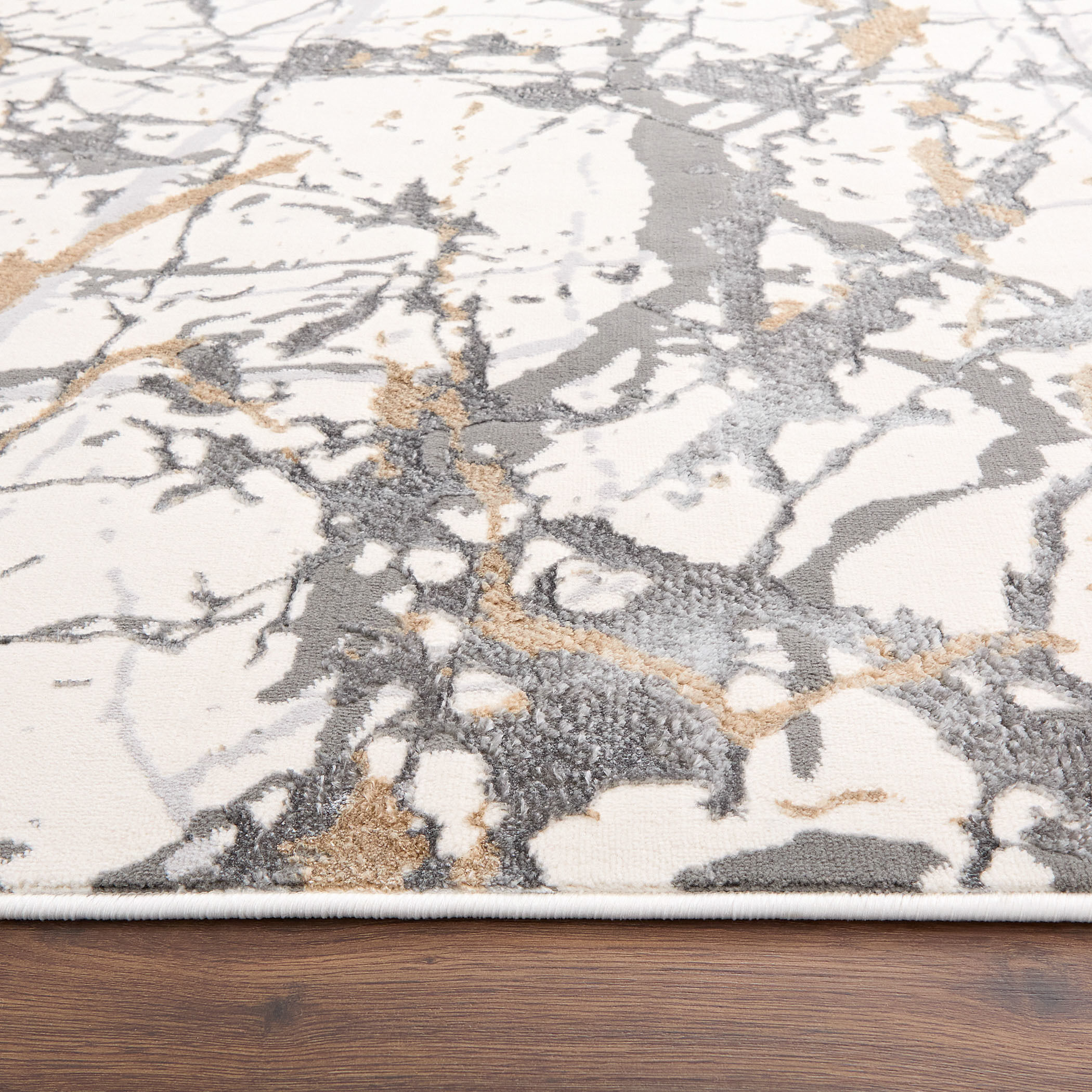 Fatima 36 X 24 inch Mineral Tones Rug in 2 x 3