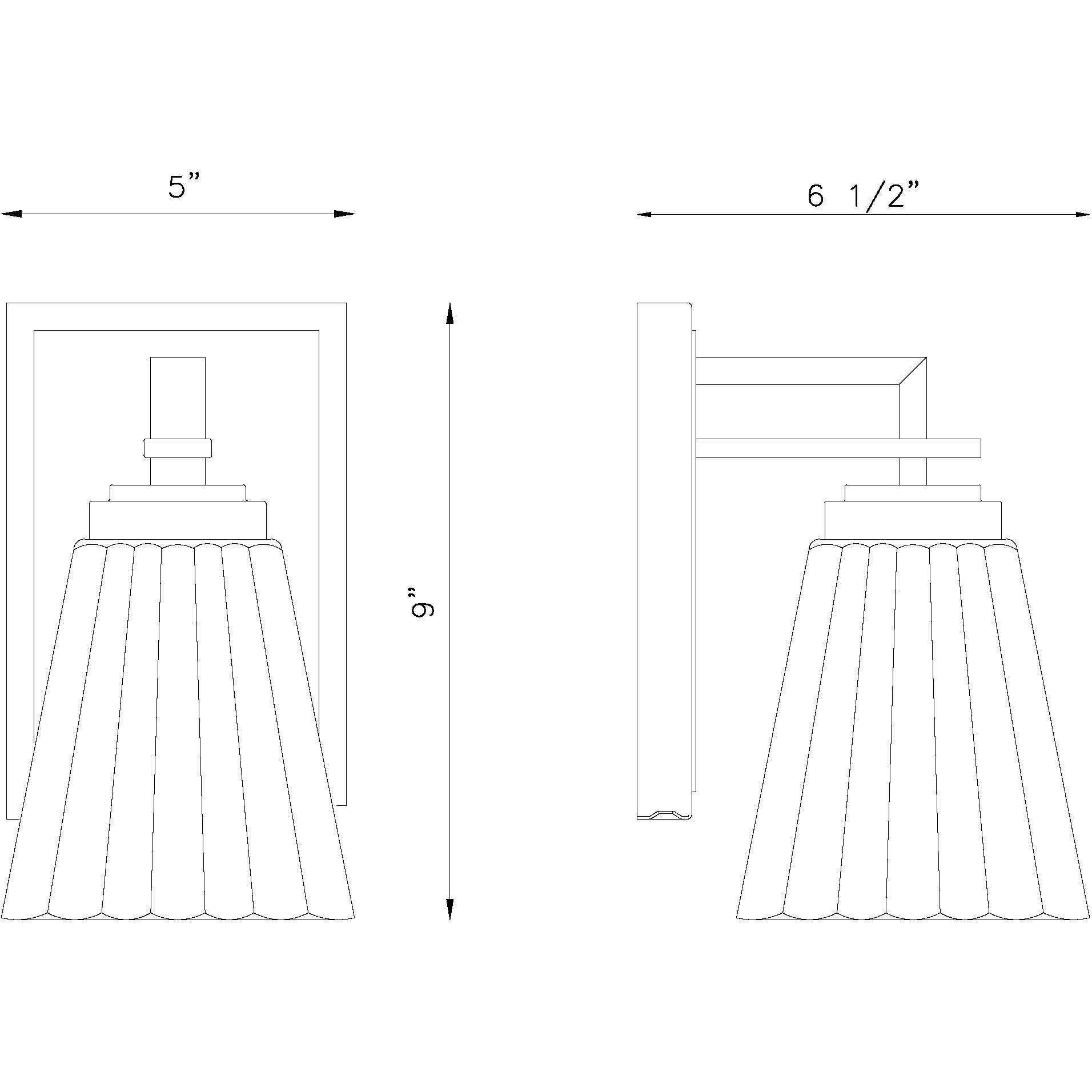 Lyna 1 Light 5 inch Matte Black Wall Sconce Wall Light
