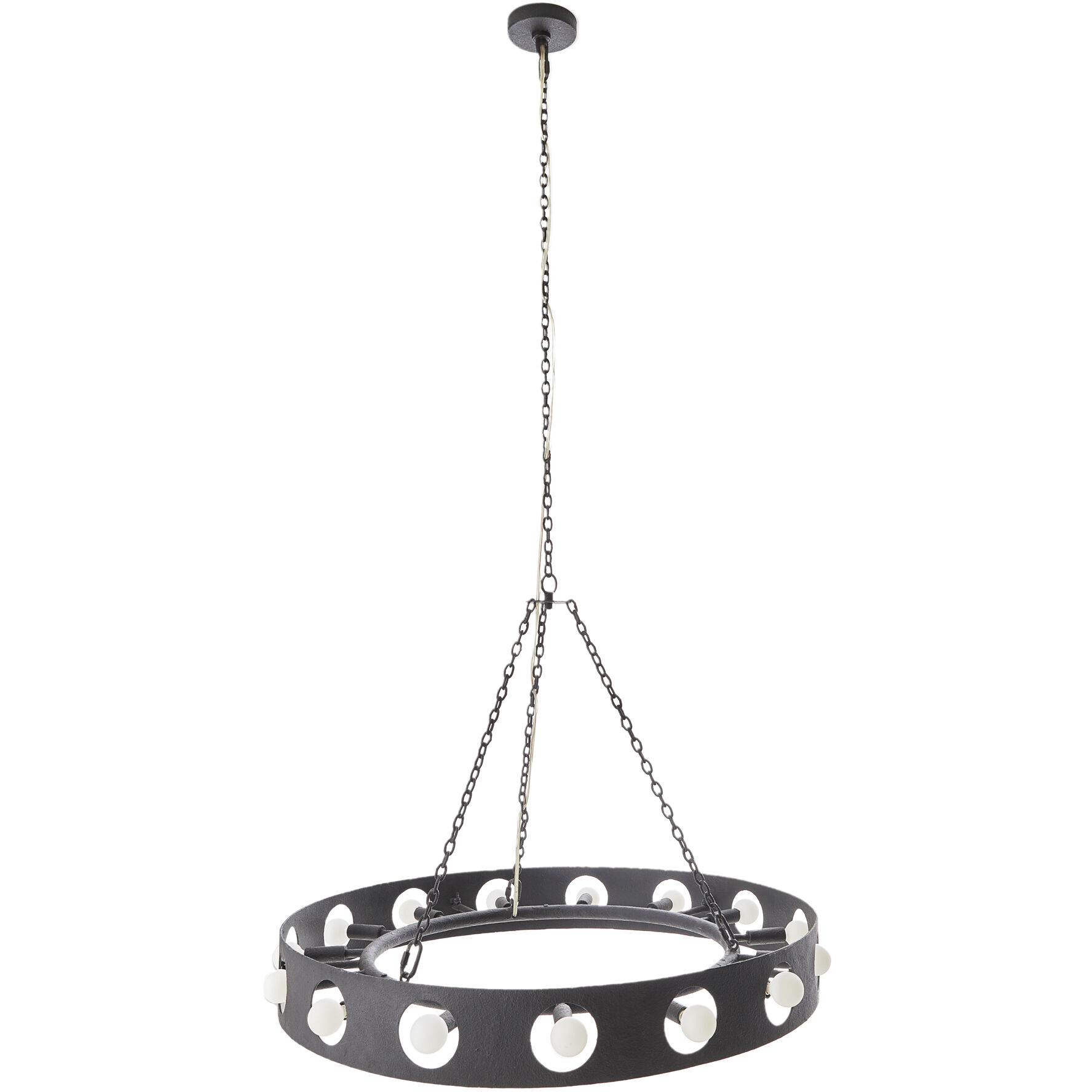 Redondo 15 Light 35 inch Matte Charcoal Chandelier Ceiling Light