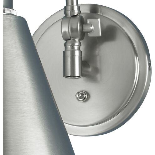 Aidan 5.5 inch Brushed Nickel Swingarm Sconce Wall Light, Moveable