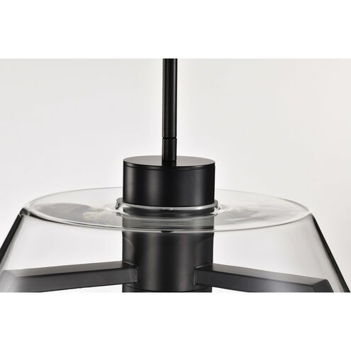 Edmond LED 17 inch Matte Black Pendant Ceiling Light