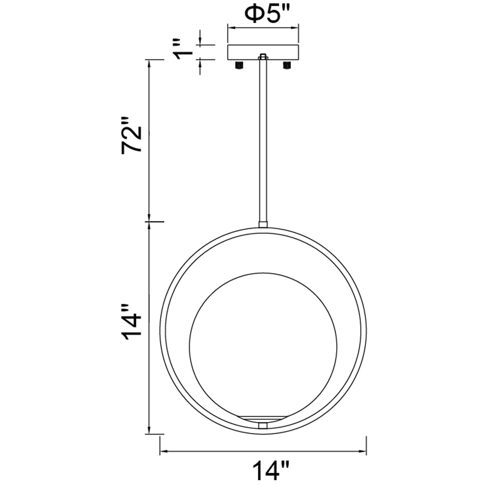 Celeste LED 14 inch Medallion Gold Down Mini Pendant Ceiling Light