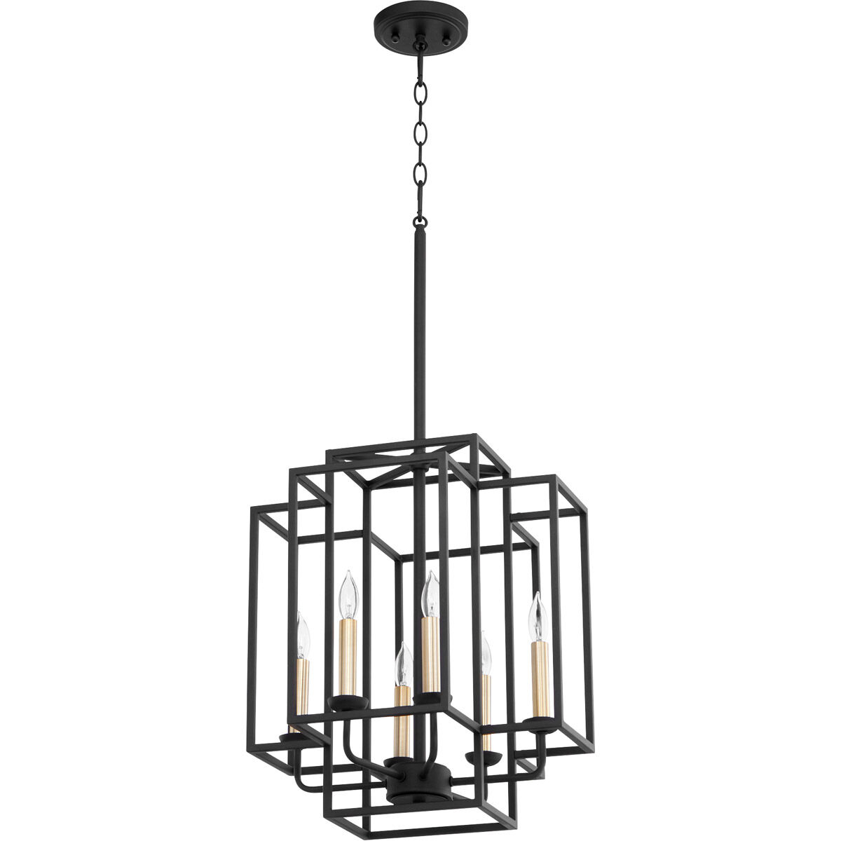 Torres 6 Light 16 inch Noir Pendant Ceiling Light