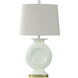 Norford Table 34 inch 100.00 watt Rippled White and Gold Table Lamp Portable Light
