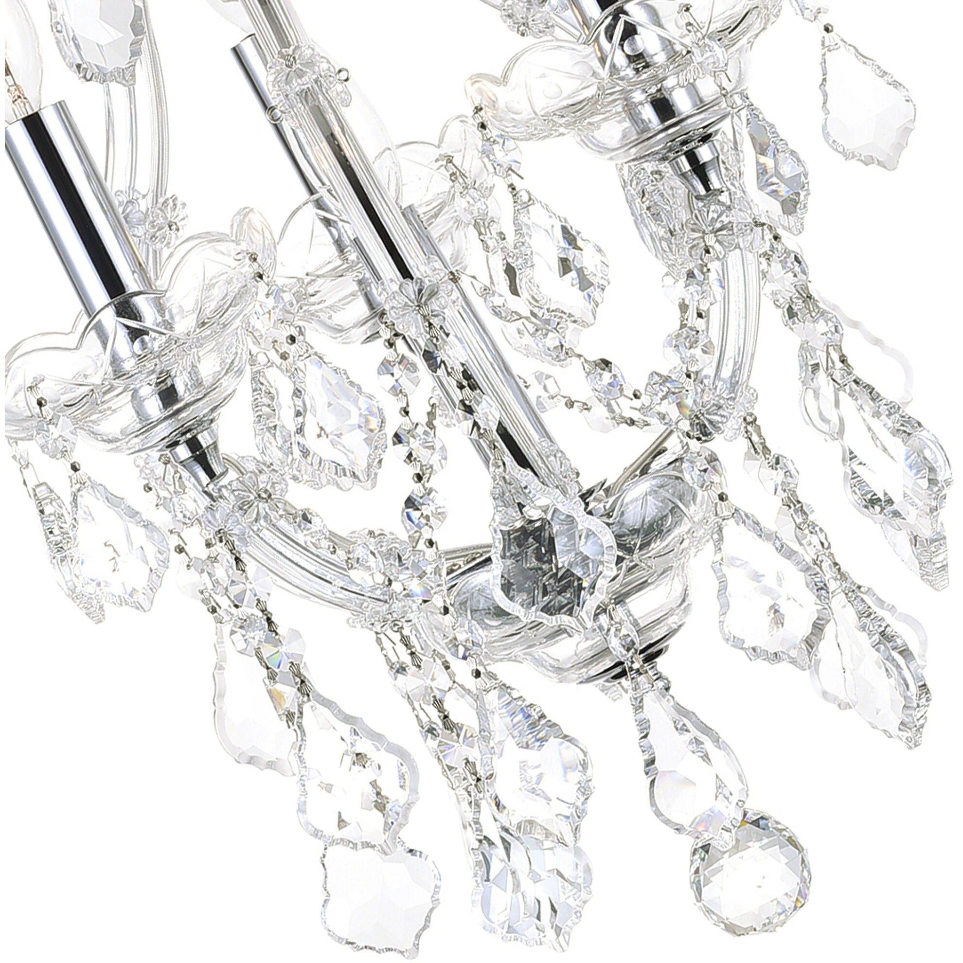 Maria Theresa 3 Light 12 inch Chrome Up Mini Chandelier Ceiling Light