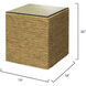 Captain Square 20 X 18 inch Natural Side Table