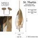 Saint Martin 4 Light 14 inch Ashen Gold Pendant Ceiling Light