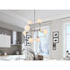 Hanson 8 Light 36 inch Polish Nickel Pendant Ceiling Light