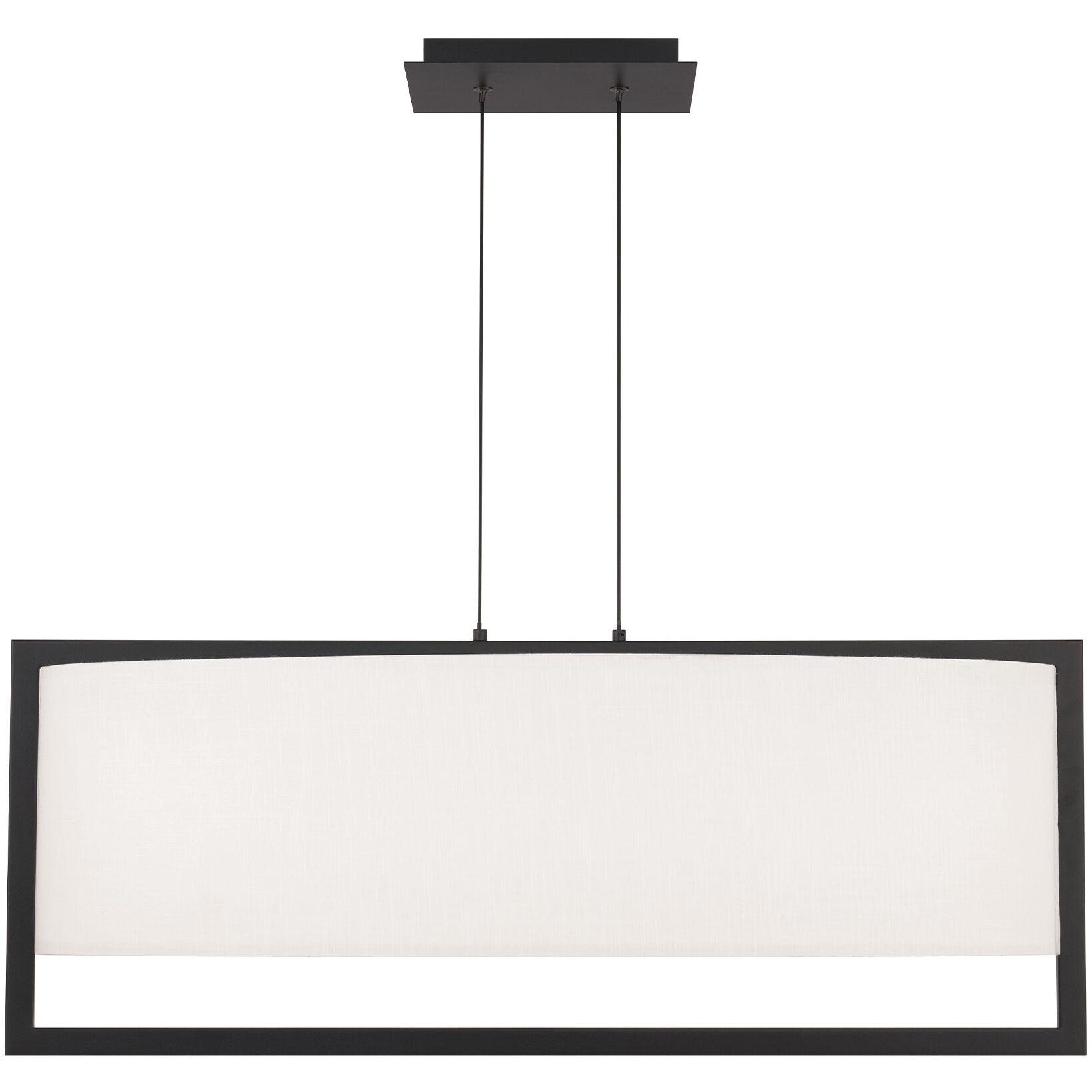 Park Avenue Linear Pendant Ceiling Light in Black, dweLED
