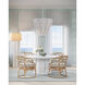 Tulum 8 Light 32 inch Sugar White Chandelier Ceiling Light, Marjorie Skouras Collection