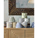 Lenore Blue and Ivory 6 inch Tapered Chandelier Shade