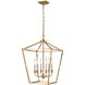 Lundy's Lane 6 Light 16.75 inch Multiple Finishes and Brass Foyer Ceiling Light
