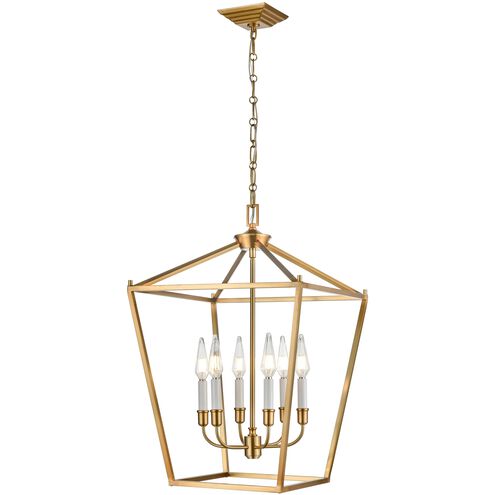Lundy's Lane 6 Light 16.75 inch Multiple Finishes and Brass Foyer Ceiling Light