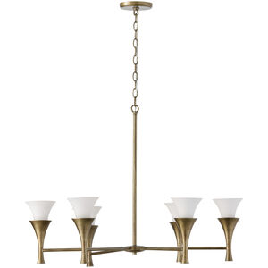 Nola 6 Light 33.75 inch Mystic Luster Chandelier Ceiling Light