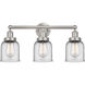 Bell 3 Light 24.5 inch Brushed Satin Nickel Bath Vanity Light Wall Light