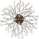 Trey 4 Light 28 inch Sunglow Bronze Semi Flush Mount Ceiling Light