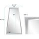 Ezra 47.5 X 30 inch Silver Mirror