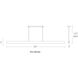 Drift Linear Pendant Ceiling Light in 84in., Dark Walnut