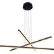 Sirius 39.25 inch Black Pendant Ceiling Light