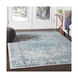 Himalayan 35 X 24 inch Pale Blue/Bright Blue/Lavender/Medium Gray/Black Rugs, Rectangle