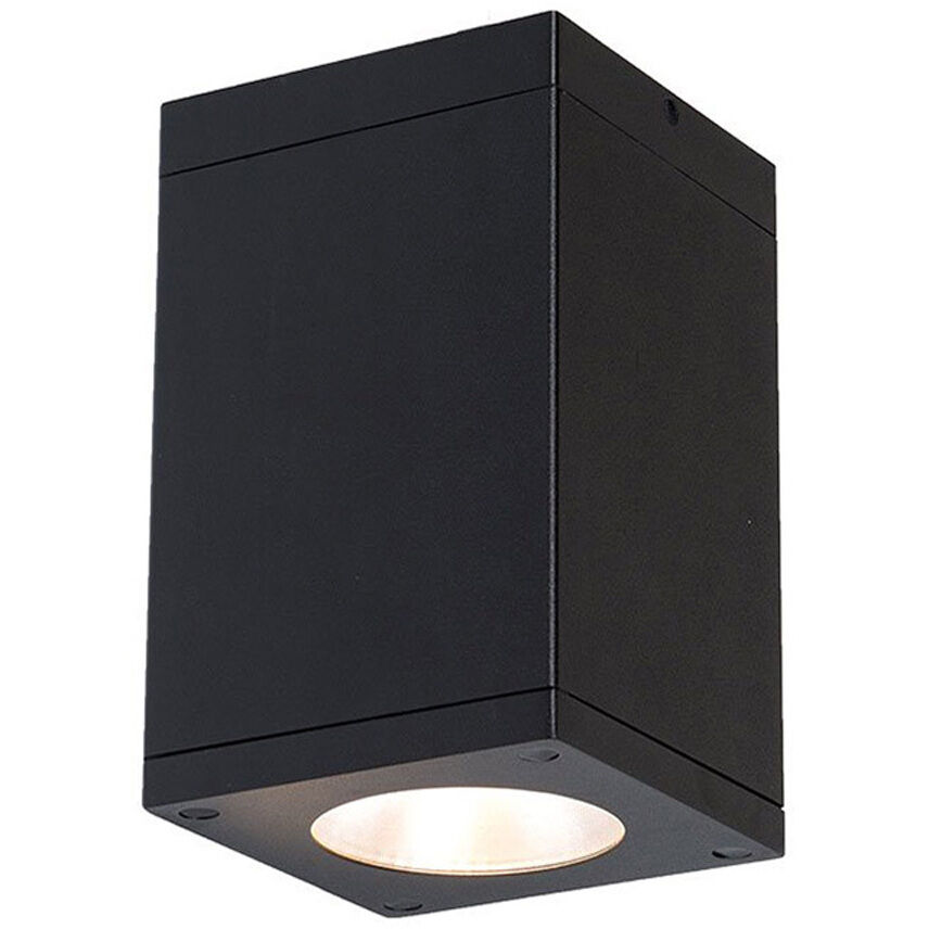 Cube Arch LED 4.5 inch Black Flush Ceiling Light in Narrow, 90, 2700K
