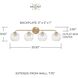 Dolan 4 Light 33.5 inch Matte Brass Vanity Light Wall Light