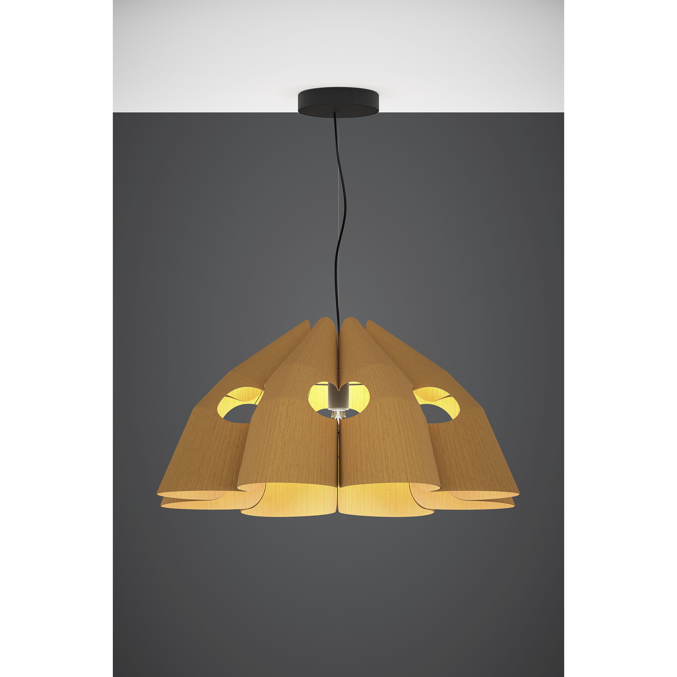 Victoria 29.5 inch Petribi Pendant Ceiling Light in Petribi/Ash