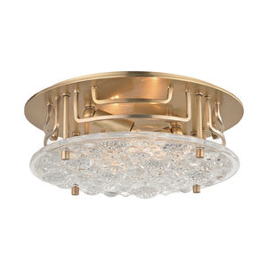Holland 2 Light 11.25 inch Aged Brass Semi Flush Ceiling Light