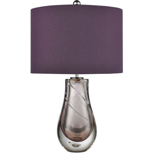 Dusty Rose 22 inch 100.00 watt Purple Table Lamp Portable Light