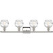 Ballston Small Deco Swirl LED 36 inch Polished Nickel Bath Vanity Light Wall Light, Ballston