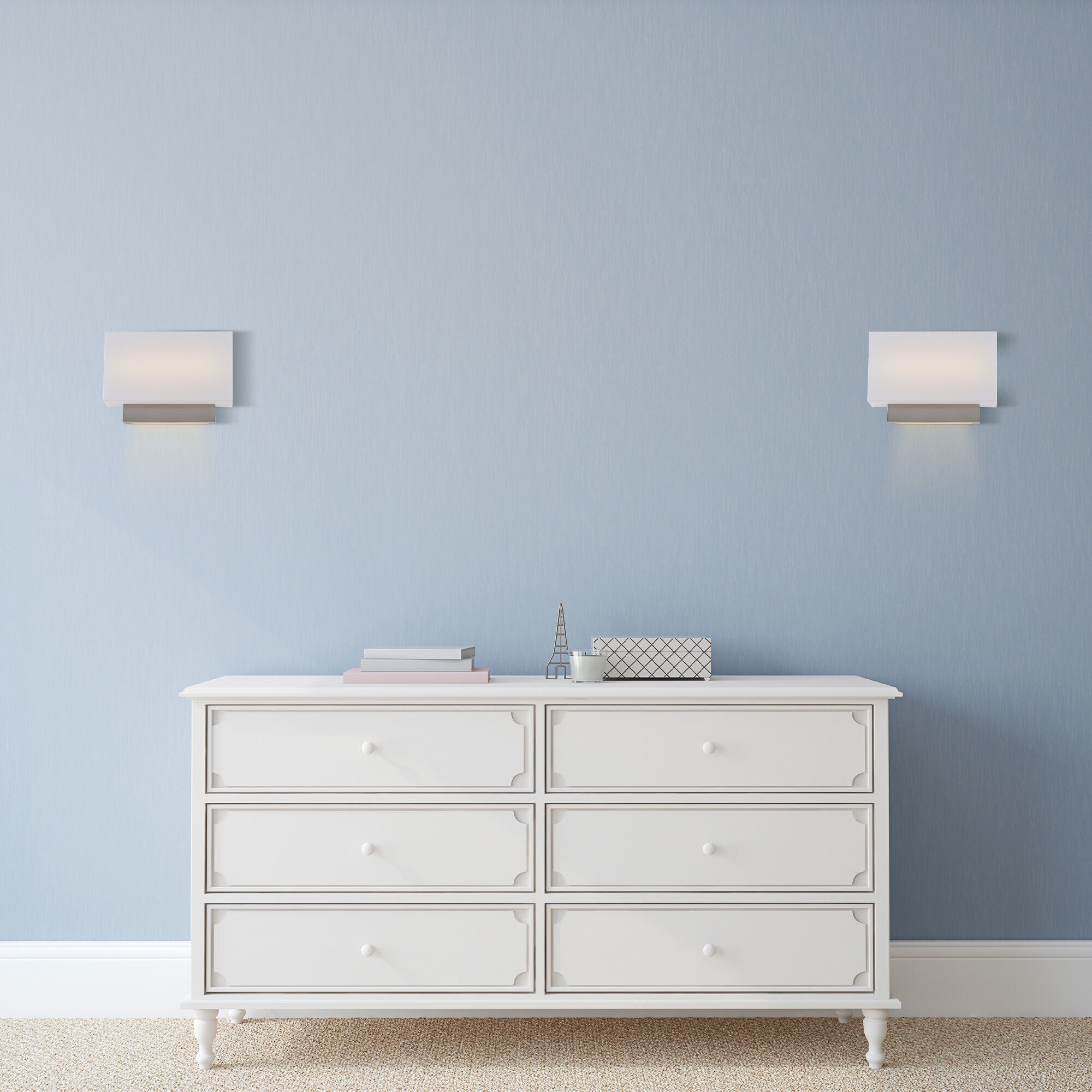 Maven Wall Sconce Wall Light in Brushed Nickel, dweLED