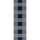 Lockhart 96 X 30 inch Blue and Neutral Runner, Wool