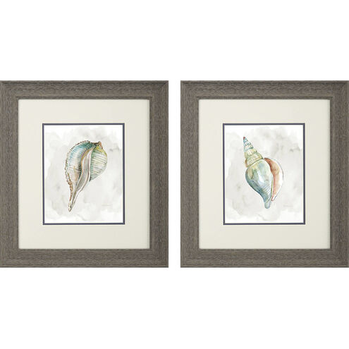 Waterside Blue and Green Framed Art