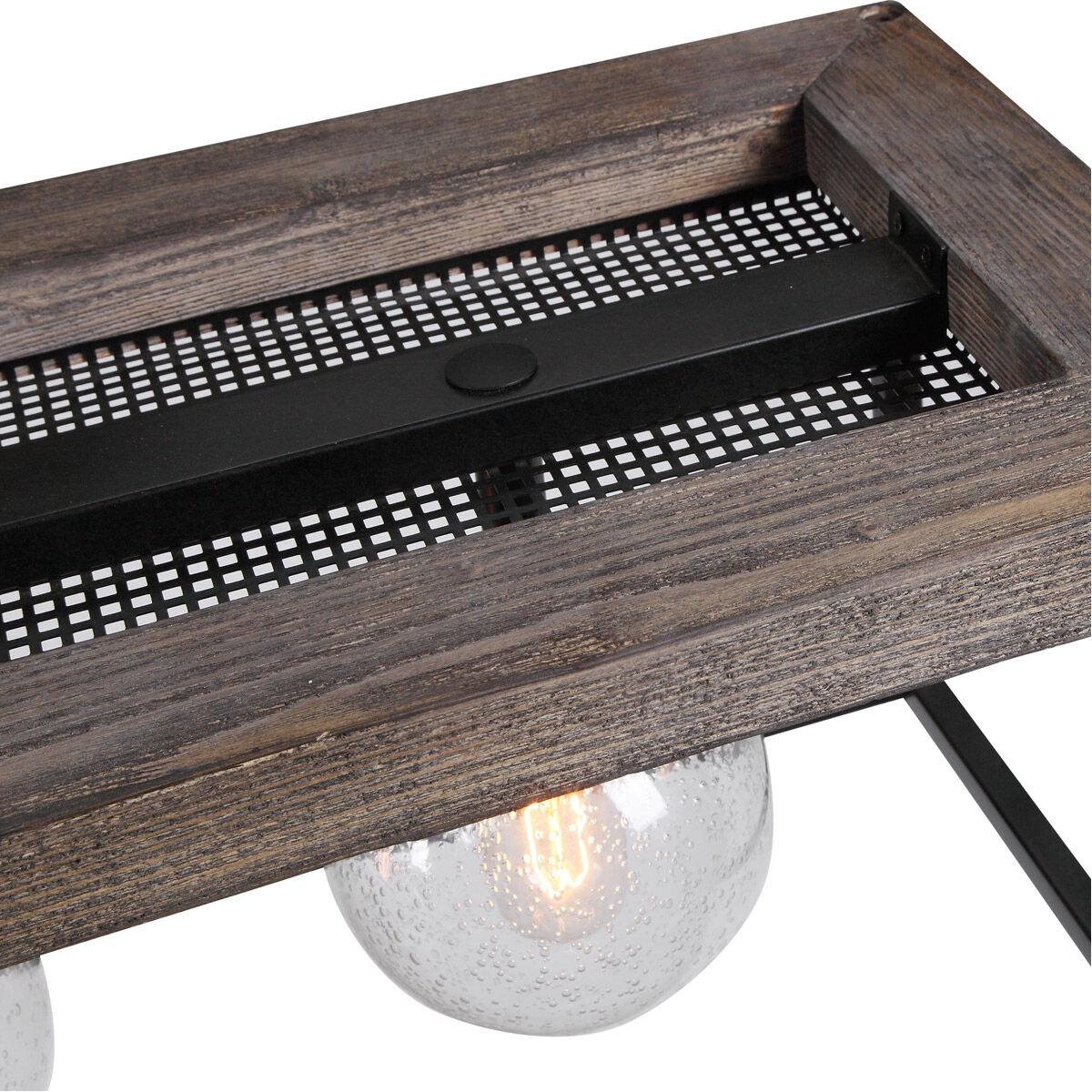 Pearsall 4 Light 44 inch Textured Black Island Light Ceiling Light