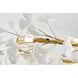 Canada 8 Light 31.5 inch Brass and Matte White Chandelier Ceiling Light