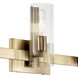 Jemsa 3 Light 22.75 inch Champagne Bronze Bath Bracket Wall Light, 3 Arm
