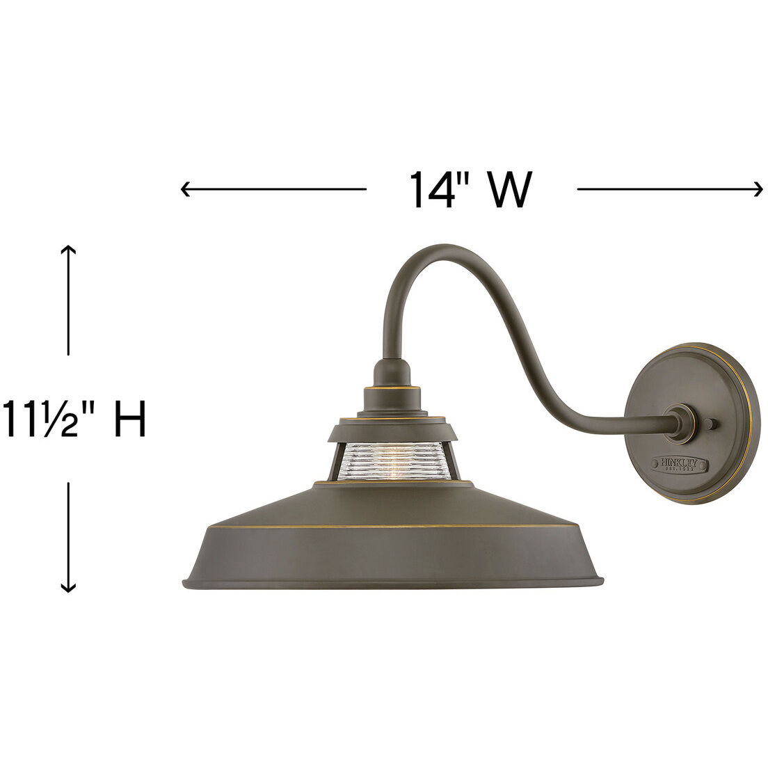 Troyer Outdoor Wall Mount Lantern in Oil Rubbed Bronze