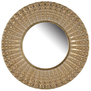 Aubrey 14 X 14 inch Distressed Gold Wall Mirror