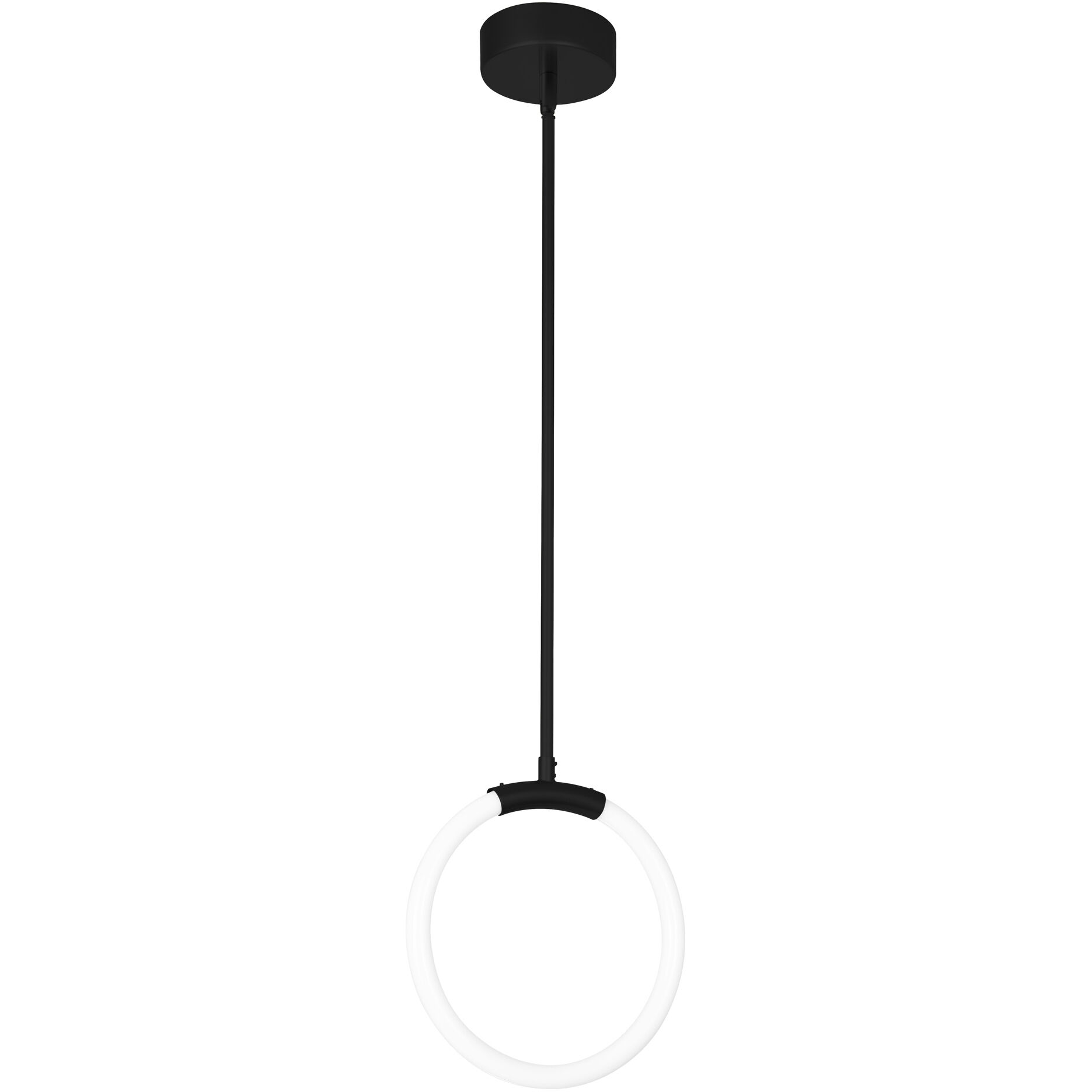 Hoops LED 5 inch Black Pendant Ceiling Light