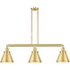 Franklin Restoration Appalachian LED 40 inch Satin Gold Island Light Ceiling Light, Franklin Restoration