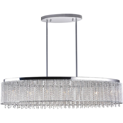 Claire 7 Light 10 inch Chrome Drum Shade Chandelier Ceiling Light