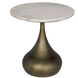 Mateo 19 X 18 inch Aged Brass Side Table