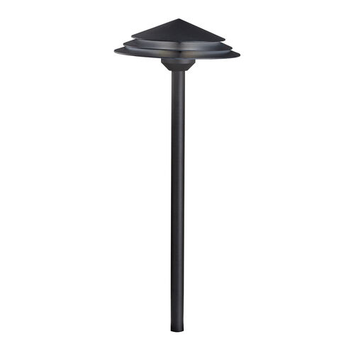 Independence 12 2.00 watt Textured Black Landscape 12V LED Path/Spread in 3000K