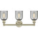 Caledonia 3 Light 23 inch Antique Brass Bath Vanity Light Wall Light in Charcoal