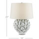Cynara 25 inch 150 watt Antique White Table Lamp Portable Light