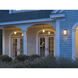Meridian 1 Light 15.7 inch Coastal Bronze Outdoor Sconce, Large