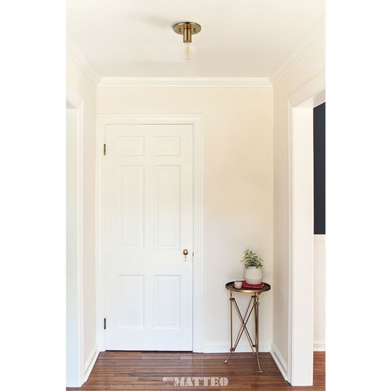 Kasa Wall Sconce Wall Light in Aged Gold Brass