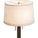 Swiss Cross 29 inch 23 watt Dark Walnut and Weathered Brass Table Lamp Portable Light