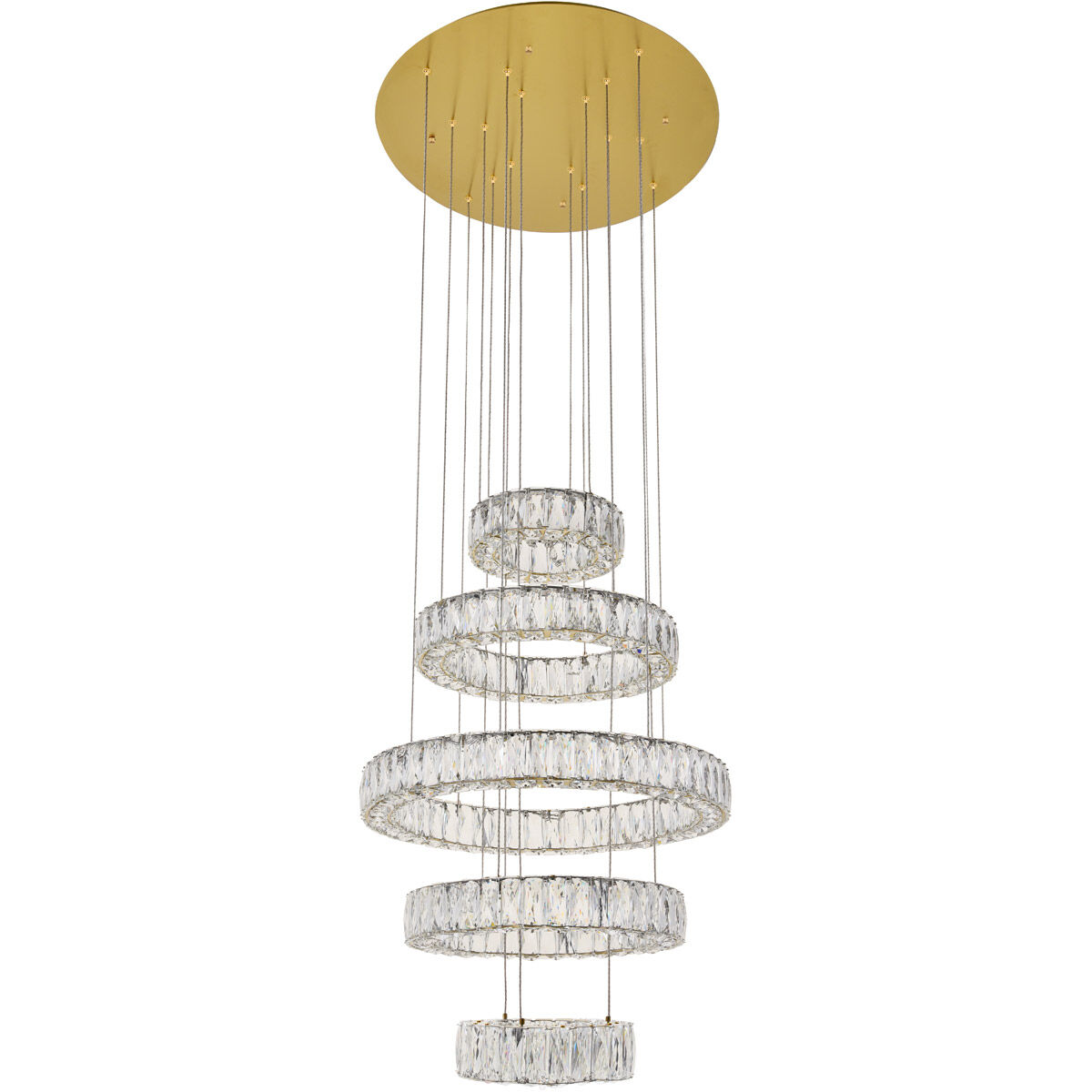 Monroe LED 26 inch Gold Pendant Ceiling Light