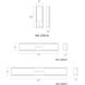 Vodka LED 27 inch Chrome Bath Vanity & Wall Light in 27in.